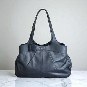 Authentic Coach Blue Lexi Leather Satchel Shoulder Handbag